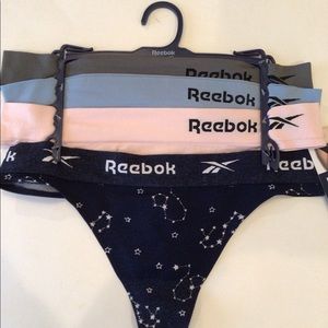 Reebok ladies seamless thongs 4 pack size L